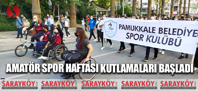 Amatör spor haftası kutlamaları başladı