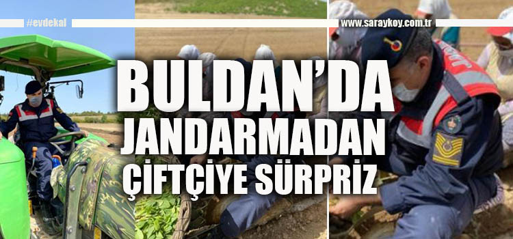 BULDAN'DA ÇİFTÇİLER GÜNÜNDE JANDARMADAN ÇİFTÇİYE SÜRPRİZ