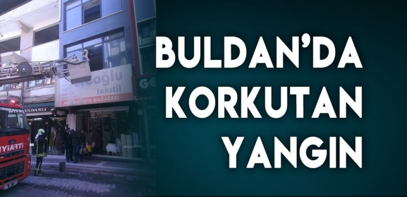 BULDAN'DA PANİĞE NEDEN OLAN YANGIN