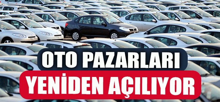 Denizli'de açık oto pazarı yeniden açılıyor