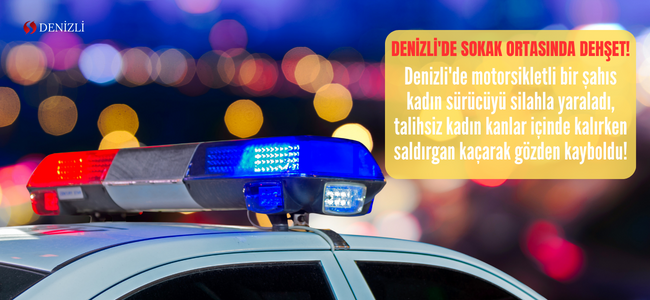 Denizli'de motorsikletli saldırgan kadın sürücüyü hedef aldı, sokak ortasında dehşet saçtı!