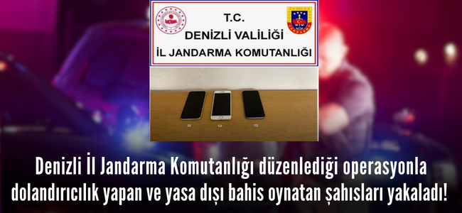 Denizli'de yasadışı bahis operasyonu başarıyla tamamlandı, 3 kişi yakayı ele verdi!