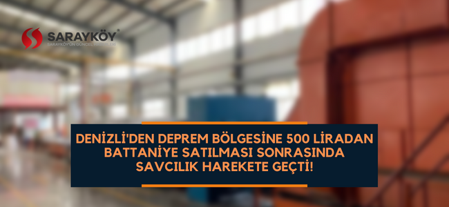 Denizli'den deprem bölgesine 500 liradan battaniye satılması sonrasında savcılık harekete geçti!