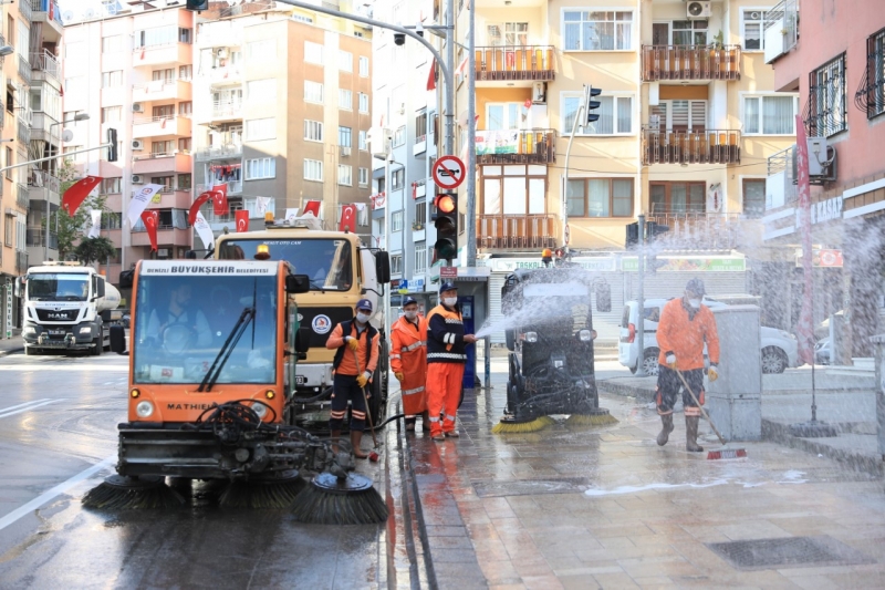 Denizli'nin 4 bir yanı dezenfekte ediliyor