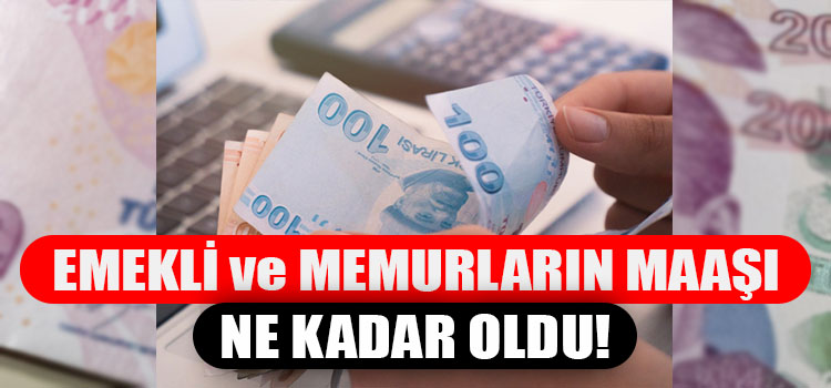 Emekli ve Memurların Maaşı Ne Kadar Oldu?