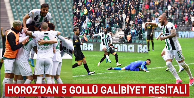 Horoz'dan 5 gollü galibiyet resitali!