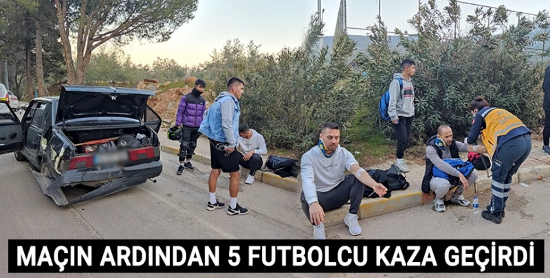 Maçın ardından 5 futbolcu trafik kazası geçirdi!