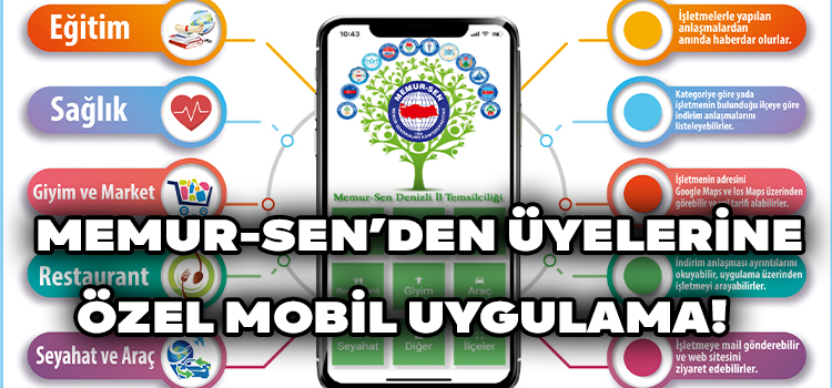 Memur-Sen’den Üyelerine Özel Mobil Uygulama!