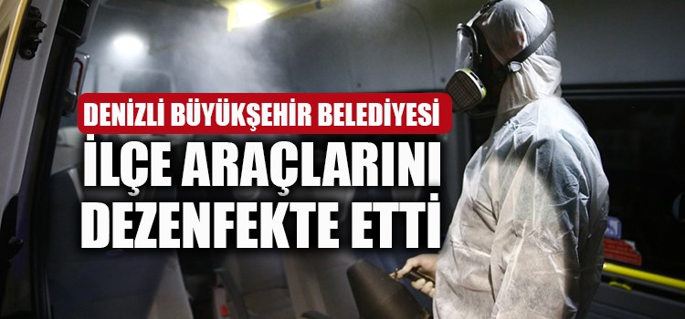 OTOBÜS TERMİNALİN DE  İLÇE ARAÇLARI DEZENFEKTE EDİLİYOR