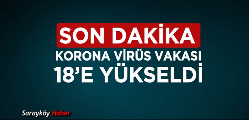 SAĞLIK BAKANI AÇIKLADI VAKA 18 OLDU