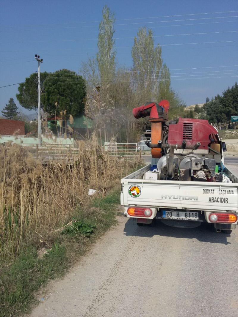 SARAYKÖY'DE 997 HEKTAR ALANDA LARVA MÜCADELESİ