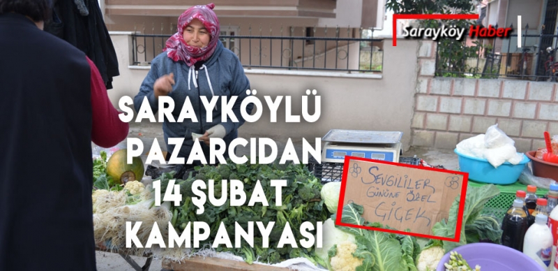 SARAYKÖYLÜ PAZAR ESNAFINDAN GÜLÜMSETEN KAMPANYA 