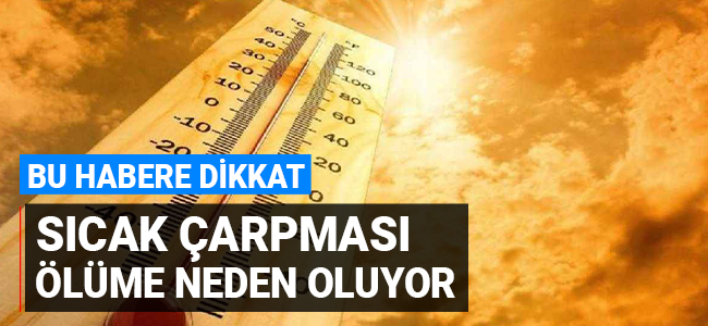 Sıcak çarpması ölüme neden oluyor!