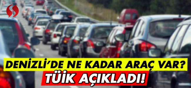 TÜİK Denizli'deki araç sayısını açıkladı!