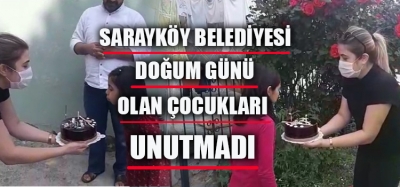 BAŞKAN DOĞUM GÜNÜ ÇOCUKLARINI UNUTMADI 