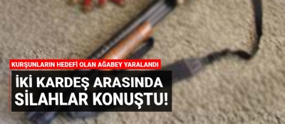 İki kardeş arasında silahlar konuştu!