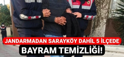 Jandarma'dan Sarayköy dahil 5 ilçede bayram temizliği!