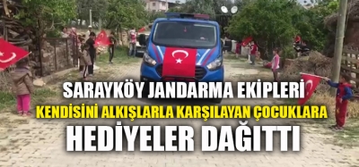 SARAYKÖY JANDARMASINDAN ÇOCUKLARA 23 NİSAN HEDİYESİ 