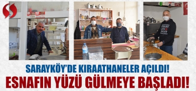 Sarayköy'de esnafın yüzü gülmeye başladı!