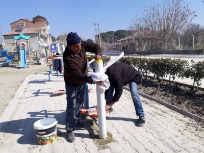 Sarayköy’ün parklarında çocuklar güvende