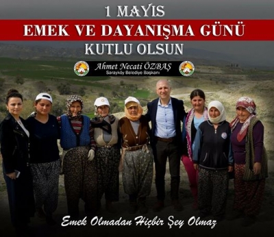 Tüm çalışanlarımızın 1 Mayıs Emek ve Dayanışma Günü'nü kutluyorum.