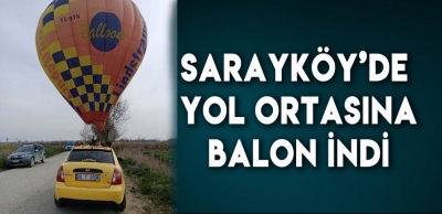 YOL ORTASINDA BALONU GÖREN ŞAŞIRDI 